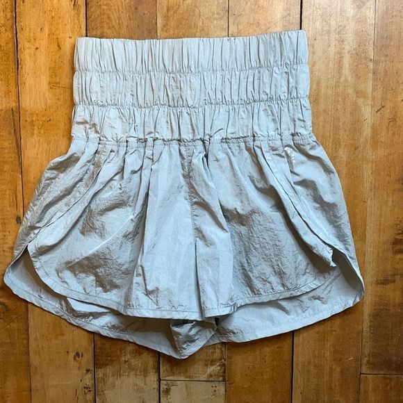 FP Movement by Free People Pants - Free People movement high waist running shorts grey silver size XS women's FP